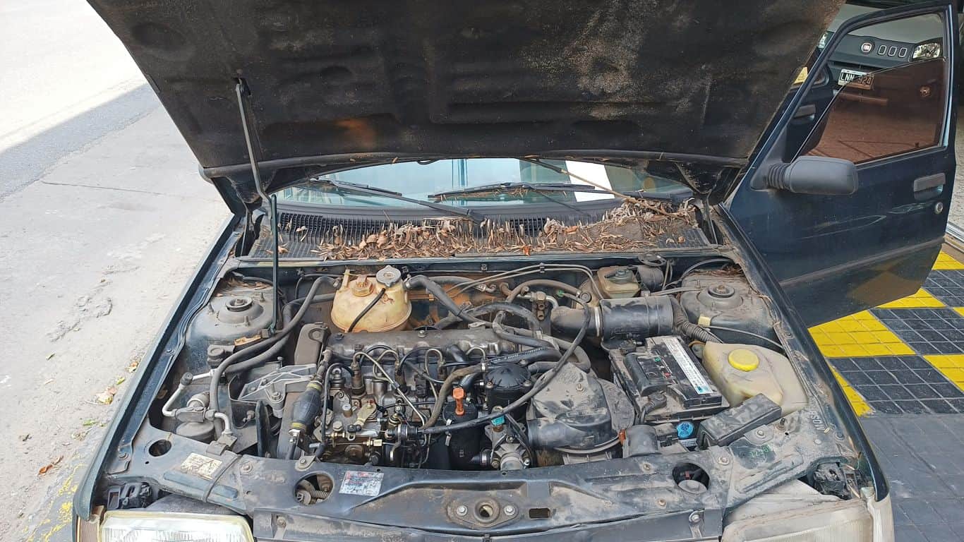 Vano motor durante una tarea de mantenimiento